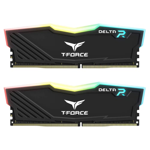 Memoria DDR4 16GB 3200MHZ Teamgroup T-Force Delta TF3D416G3200HC16CDC01 (2X8GB), RGB, Color Negro, PC4 25600, NON-ECC, CL16, XMP