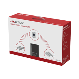 Kit de Accesorios para Control de Acceso Hikvision DS-KAS-7M01/Fuente 12VCD/2A/Botón de Salida/Chapa Magnética 600LBS/Para Instalación de Control de Acceso Autónomo