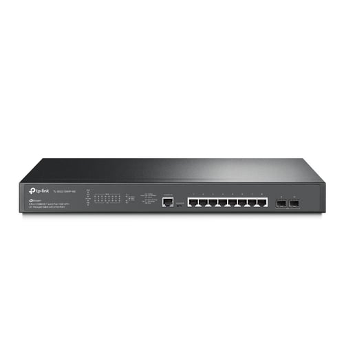 Switch TP-Link Gigabit Ethernet TL-SG3210XHP-M2, 8 Puertos POE+ 100/1000/2500MBPS+ 2 Puertos SFP+, 80 GBIT/S, TL-SG3210XHP-M2