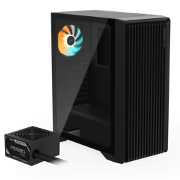 Gabinete Gigabyte C103 Media Torre con Fuente 650W ARGB Negro ATX