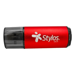 Memoria USB 2.0 16GB Stylos STMUS72W c/Tapa/Color Rojo
