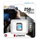 Memoria SDXC 256GB Kingston SDG3/256GB Canvas Go! Plus UHS-I Clase 10