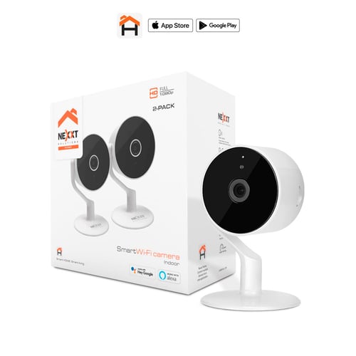 Kit de 2 Piezas Camara IP WIFI Nexxt AHIMPFI4U12PK 1080P/ Inalambrico/ Lente Fijo/ Vision Nocturna