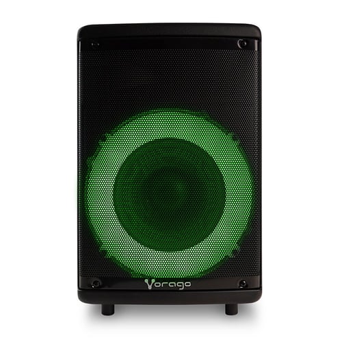 Bocina Bluetooth 8" Vorago KSP-302 / 30W / USB / 3.5mm / Color Negro / Incluye Control Y Micrófono