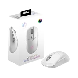 Mouse Inalámbrico Gamer MSI Versa 300 W White 8000DPI/6 Botones/RGB/Blanco