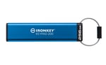 Memoria USB 256 Kingston IKKP200/256GB Ironkey Keypad 200, USB3.2/IP68/Color Azul