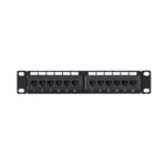 Patch panel Linkedpro de 12 puertos Cat6, 10",1UR, LP-PP-601