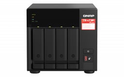 Servidor NAS QNAP TS-473A-8G-US 4 Bahías / AMD Ryzen Embedded V1500B 2.20Ghz / 8GB / DDR4 / So-Dimm / SATA II / SATA III / M.2 / 2 x 5 GBE / 1 x 10 GBE