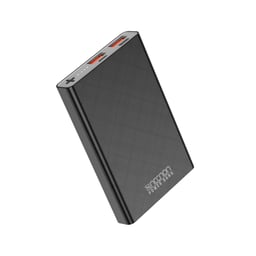 Power Bank Necnon NPW-05TC/5000MAH/Doble Puerto USB 2.1A y Tipo C de Entrada y Salida/1 a 2 Cargas/Indicador LED/Negro