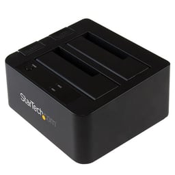 Docking Station Startech SDOCK2U313 Para Discos Duros HDD y SSD/SATA I/II/III de 2.5" y 3.5"/USB 3.1/Negro