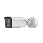 Camara Bala IP Hikvision DS-2CD3647G2T-LZS(C) 4MPX/Lente de 2.8 - 12 MM/Imagen a Color 24/7/Luz Blanca 60MTS/WDR 130 DB/IP67/IK10/Acusense