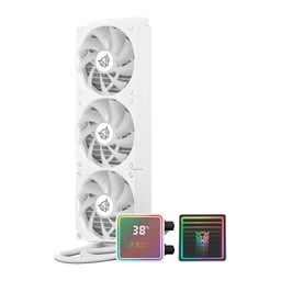 Enfriamiento Liquido Balam Rush Cryo Prism 360 Ice / Intel Y AMD / ARGB / 3x120mm / 1800RPM / Blanco / BR-944076