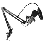 Microfono Gamer Balam Rush Stelar MC970 BR-932967 USB, Alambrico, Negro