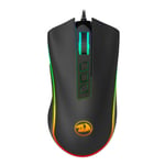 Mouse Gaming Redragon RGB Cobra FPS, Alambrico/ 8 Botones/ 24,000DPI/ Negro, M711-FPS