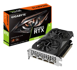 Tarjeta de Video Gigabyte GV-N3050WF2OCV2-6GD Geforce RTX 3050/6GB GDDR6/PCI-E 4.0/2X HDMI/2X DP