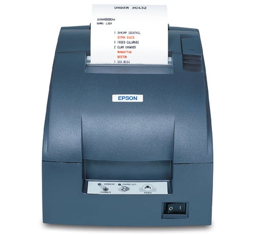 Impresora de Tickets Epson TM-U220B, Matriz, 9 Pines, Serial, Autocortador, Negra, C31C514653