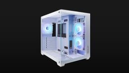 Gabinete Ocelot Gaming W-CUBE 2 Frontal Cristal Templado, Cristal Lateral, Filtro Polvo Magnetico, 3 Ventiladores, ARGB, Soporta GPU 410MM, Color Blanco, ATX