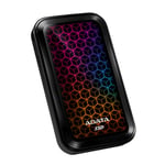 Unidad de Estado Solido SSD Externo USB-C 512GB Adata SE770G, ASE770G-512GU32G2-CBK, Color Negro