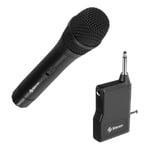 Microfono Inalambrico Steren MIC-285 con Receptor Multiconexion Color Negro