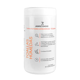 Bote C/50 Piezas Toallas Humedas Antiestaticas Perfect Choice PC-030379 Para Equipos Electronicos