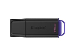Memoria USB 3.2 512GB Kingston Data Traveler Exodia/Negro-Morado/DTXG2/512GB