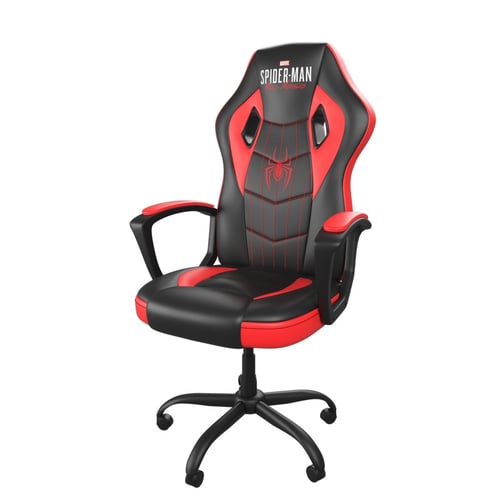 Silla Gamer Xtech XTF-MC100SM Color Negra-Rojo, 120KG, Edicion Marvel Spider-Man, Materiales PU y PVC