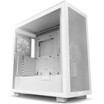 Gabinete NZXT H7 Flow Con Ventana, Midi-Tower, Mini-ITX/ Micro-ATX/ ATX/ EATX, USB 3.0, Sin Fuente, Blanco Mate, CM-H71FW-01