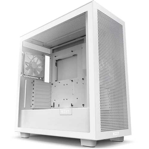 Gabinete NZXT H7 Flow Con Ventana, Midi-Tower, Mini-ITX/ Micro-ATX/ ATX/ EATX, USB 3.0, Sin Fuente, Blanco Mate, CM-H71FW-01