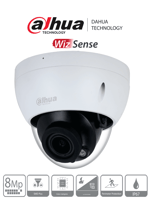 Camara IP Domo Dahua DH-IPC-HDBW2841R-ZS 8MP/Lente Mot. 2.7 a 13.5MM/IR 40 MTS/POE/WDR/H.265+/IP67/IK10