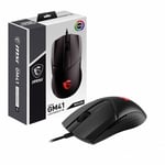 Mouse Alambrico Gamer MSI Clutch GM41 Lightweight V2,16000DPI/ 6 Botones/ LED/ 2M/ USB/ Color Negro