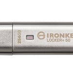 Memoria USB 256GB Kingston IKLP50/256GB, Locker+50, USB 3.2, Color Plata