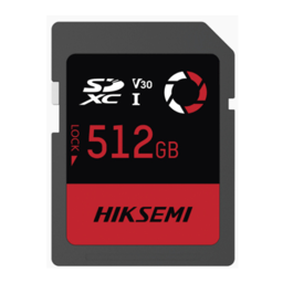 Memoria SD 512GB Hiksemi HS-SD-E30/512G Clase 10 / Para Drones Comerciales / Camaras De Fotografia Y Video