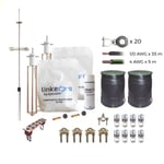 Kit Pararrayo Linkedpro KLP-TZ30-PRO con Accesorios de Instalacion en Torre de Hasta 30M de Altura