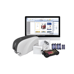 Kit impresora de tarjetas PVC una cara, 2 ribbons, 100 tarjetas PVC, software, kit limpieza, SMART31-SK