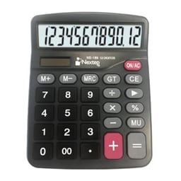 Calculadora Nextep NE-189 de 12 Dígitos/Escritorio/Con Pantalla Grande/Batería/Solar