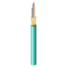 Bobina De Fibra Optica Interior Multimodo Belden FI3D012R9, 12Hilos OM3, 500Mts Color Aqua