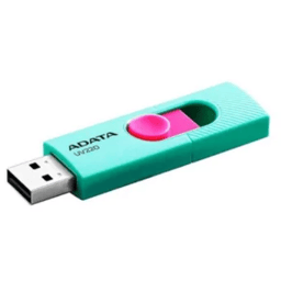 Memoria USB 2.0 32GB Adata AUV220-32G-RGNPK Retractil Turquesa/ Rosa