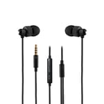 Audifonos Vorago EP-304 Super Bass Alambricos 3.5MM/ Manos Libres/ Negro