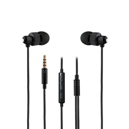 Audifonos Vorago EP-304 Super Bass Alambricos 3.5MM/ Manos Libres/ Negro