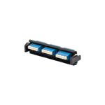 Placa acopladora de fibra óptica Siemon Quickpack con 6 conectores, LC/UPC dúplex (12 fibras) azul, RIC-F-LCU12-01C