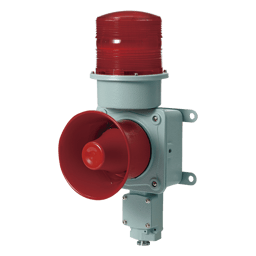 Baliza LED con Sirena Electrónica Qlight SDL-WS-24-R Para Aplicaciones de la Industria Pesada Máx. 120DB a 24VCD/Roja