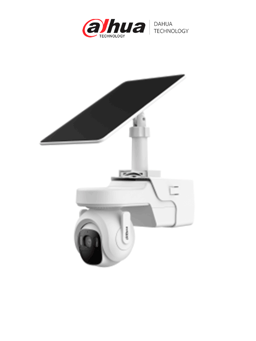 Kit de Camara Domo IP y Panel Solar Dahua DH-KIT/BP4A-4G/M0508/4MPX/3.6MM/SMD/Sirena y Luz de Disuasion Activa/Audio Bidireccional/Iluminador Dual Inteligente/IR 30M/Luz Calida 20M/Modo AOV/Ranura Micro SD/IP66