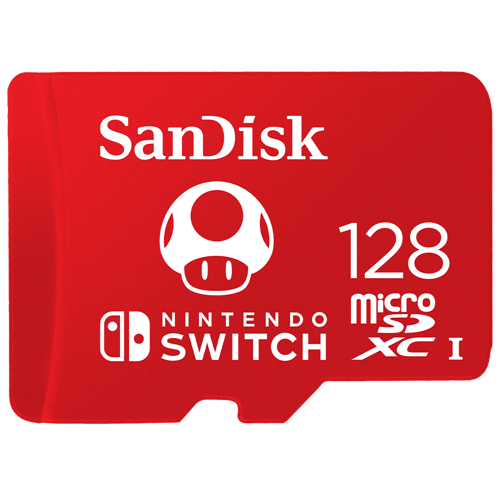 Memoria MicroSDXC 128GB UHS-I Sandisk, SDSQXAO-128G-GNCZN para Nintendo Switch