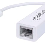 Adaptador de USB Tipo-C a Red Gigabit Manhattan 507585 Color Blanco