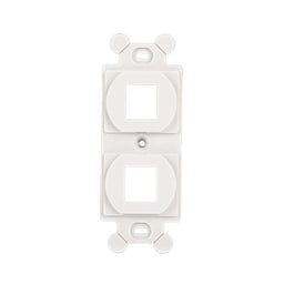 Marco de módulo dúplex para 2 Netkey Panduit NK2106MFWH