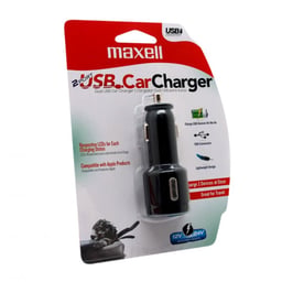 Cargador De Auto Maxell UA000MAX05 / 2 Puertos USB / Negro