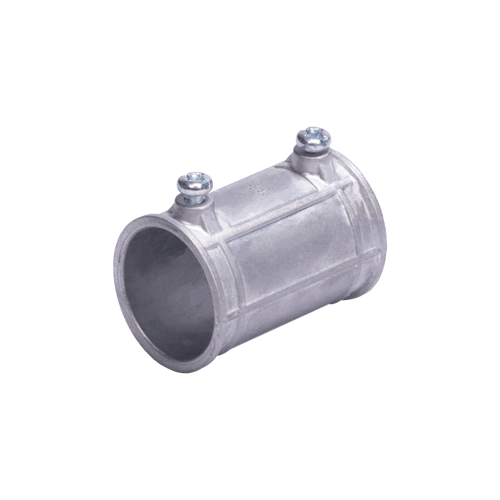 Cople 3/4" (19MM) Pared Delgada con Tornillo, Galvanizado, Etiqueta Verde, JU-PD-34-COP