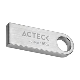 Memoria USB 2.0 16GB ACTECK Nomad Metal Metálica Plata