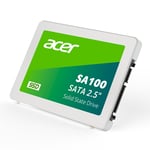 Unidad de Estado Solido Acer SA100 480GB Sata III 2.5", 560MB/ S/ 493MB/ S, BL.9BWWA.103