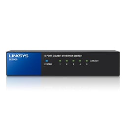 Switch Linksys SE3005 con 5 puertos gigabit, metálico